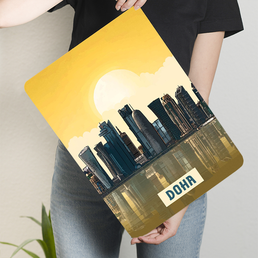 Doha Skyline Metal Wall Art Qa - Home Office Qatar avis et prix