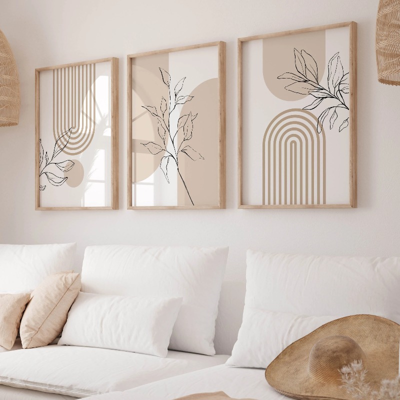 Neutral Wall Art Prints for Mo - Home Office Minimalist avis et prix