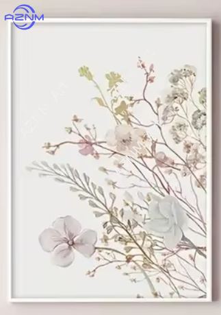 1PC/3PCS Pink Floral Canvas Ar - Home Office Minimalist avis et prix