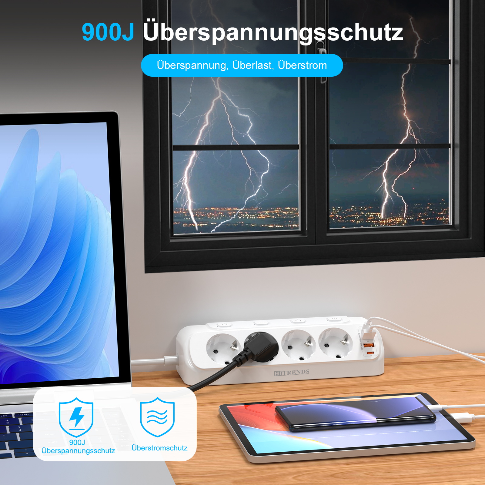 Eu plug Multi-function power b - Power Strip Desk avis et prix